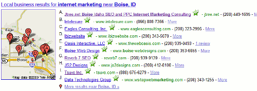 Google 10-Box AKA Google Local
