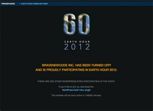 Earth Hour – One Hour No Power 2012